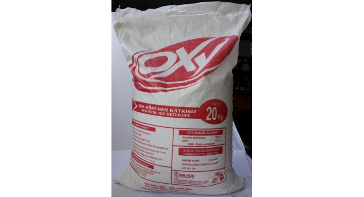 OXY ÇOK KÖPÜREN KATKISIZ TOZ DETERJAN 20 KG